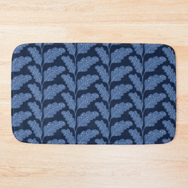 Item preview, Blue garden leaves pattern, ice blue winter leaves designed and sold by HannaPaulina.