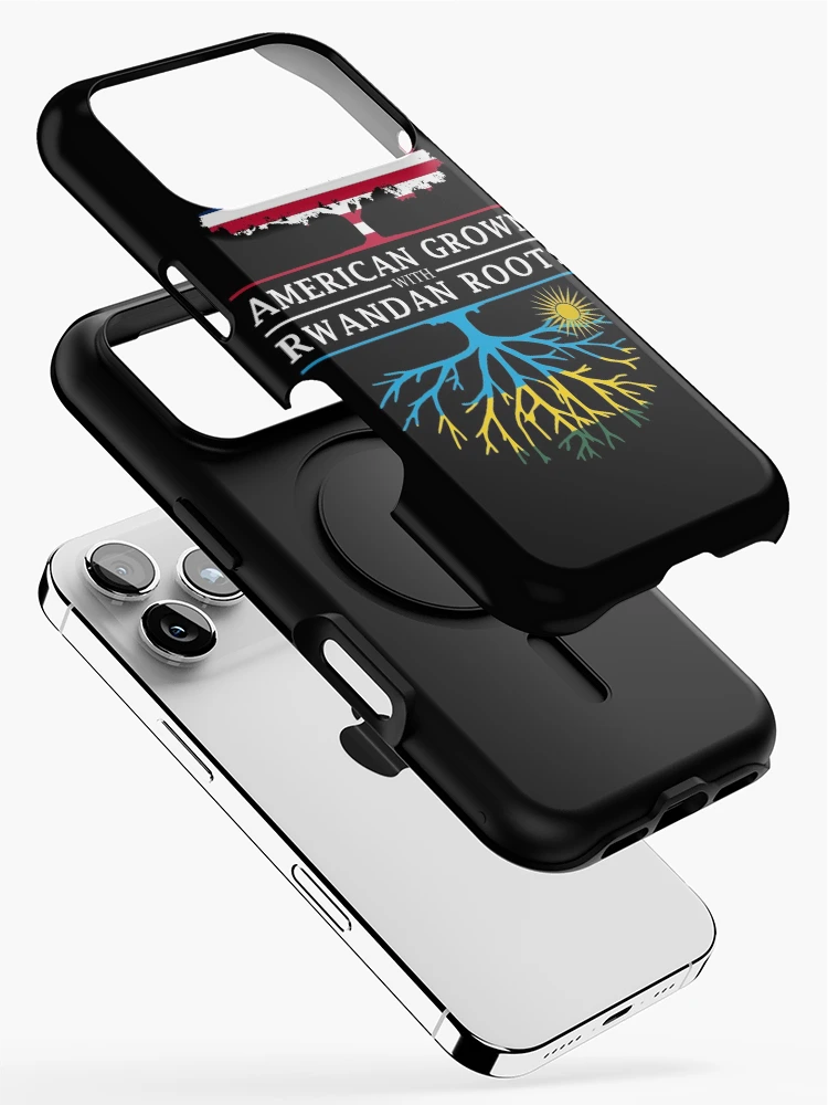 Thumbnail 2 of 4, iPhone Case, American Grown with Rwandan Roots Rwanda Design designed and sold by ockshirts.