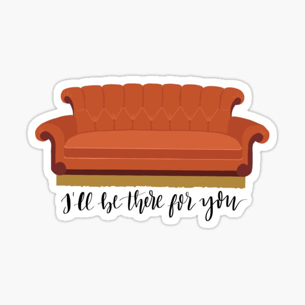 Download Friends Couch Stickers | Redbubble