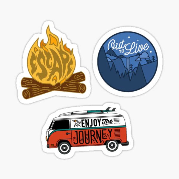 Enjoy The Journey Stickers Redbubble