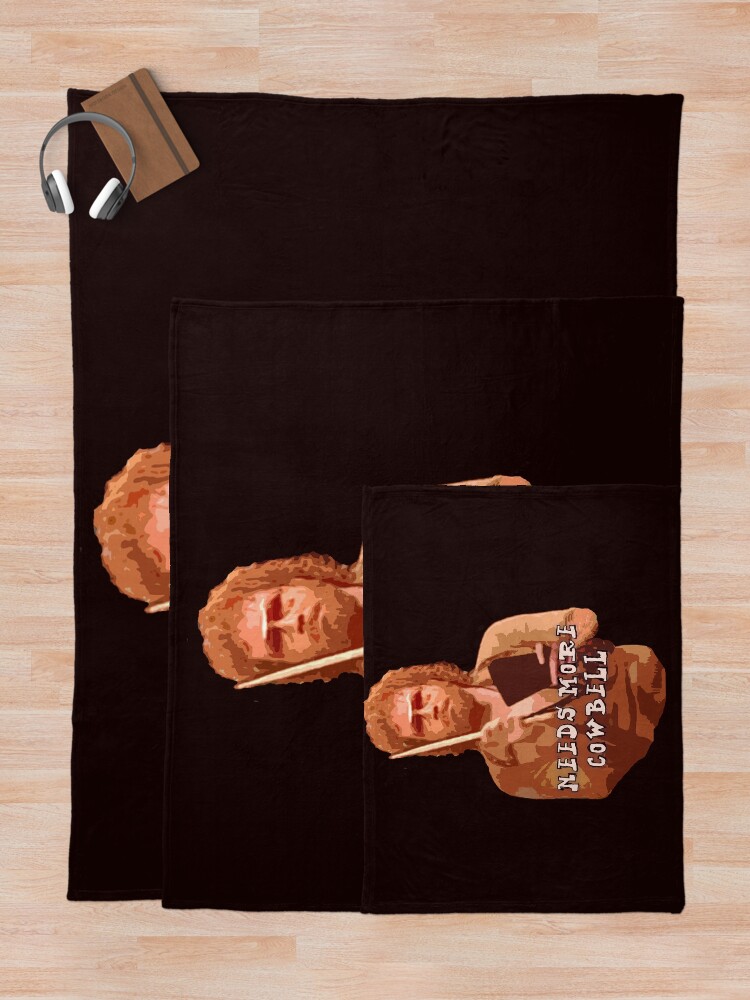 Alternate view of NEEDS MORE COWBELL, PART DEUX Throw Blanket
