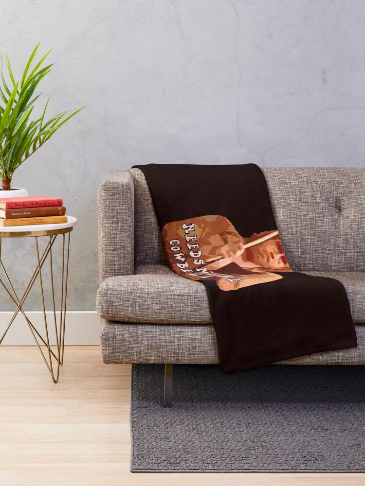 Alternate view of NEEDS MORE COWBELL, PART DEUX Throw Blanket