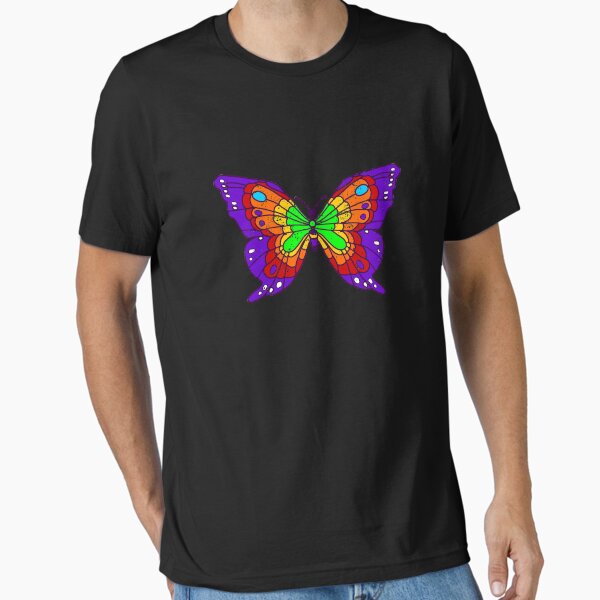 Vista previa del artículo con la obra «Mariposa Rock Clásica», diseñado y vendido por teesfineart.