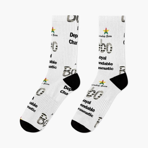 Item preview, Monday Born Ghanaian Male Name 'Bobo' in black and white designed and sold by WhoWeAre.