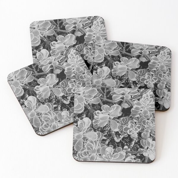 Item preview, Stonecrop in Black and White designed and sold by bellaura.