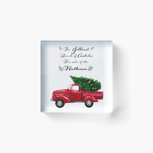 Item preview, The Jolliest Bunch - Funny Holiday Watercolor Painting designed and sold by Alisha Watercolors.