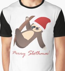 Merry Slothmas Graphic T-Shirt