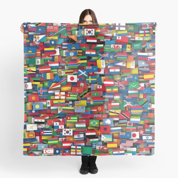 Flags of all countries of the world Scarf