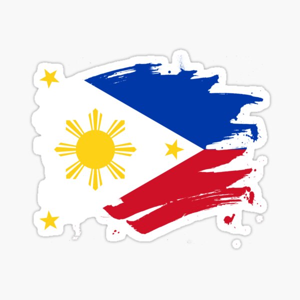 Mabuhay Philippine Flag Clear Vinyl Sticker