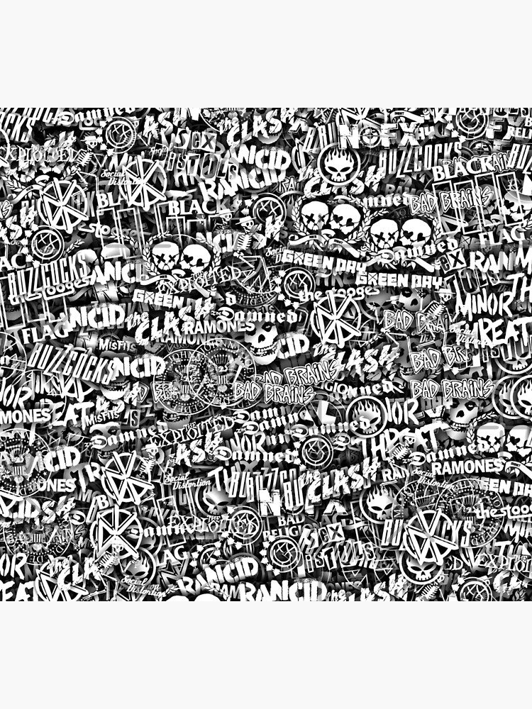 Punk-Rock bands. Stickerbombing by dima-v