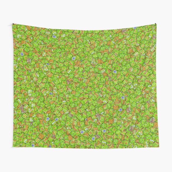 Carcassonne tiles Tapestry