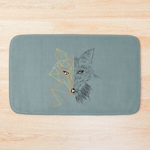 Item preview, Geometric Fox, white  designed and sold by Krystal  Thomas.
