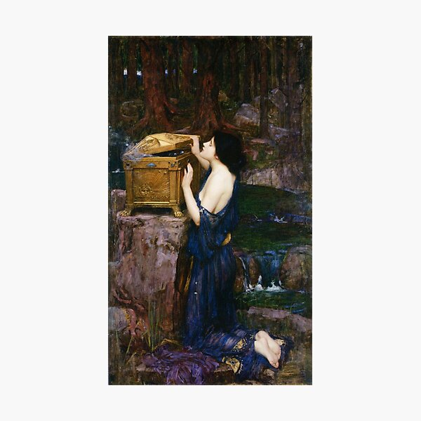 Pandora - John William Waterhouse Photographic Print
