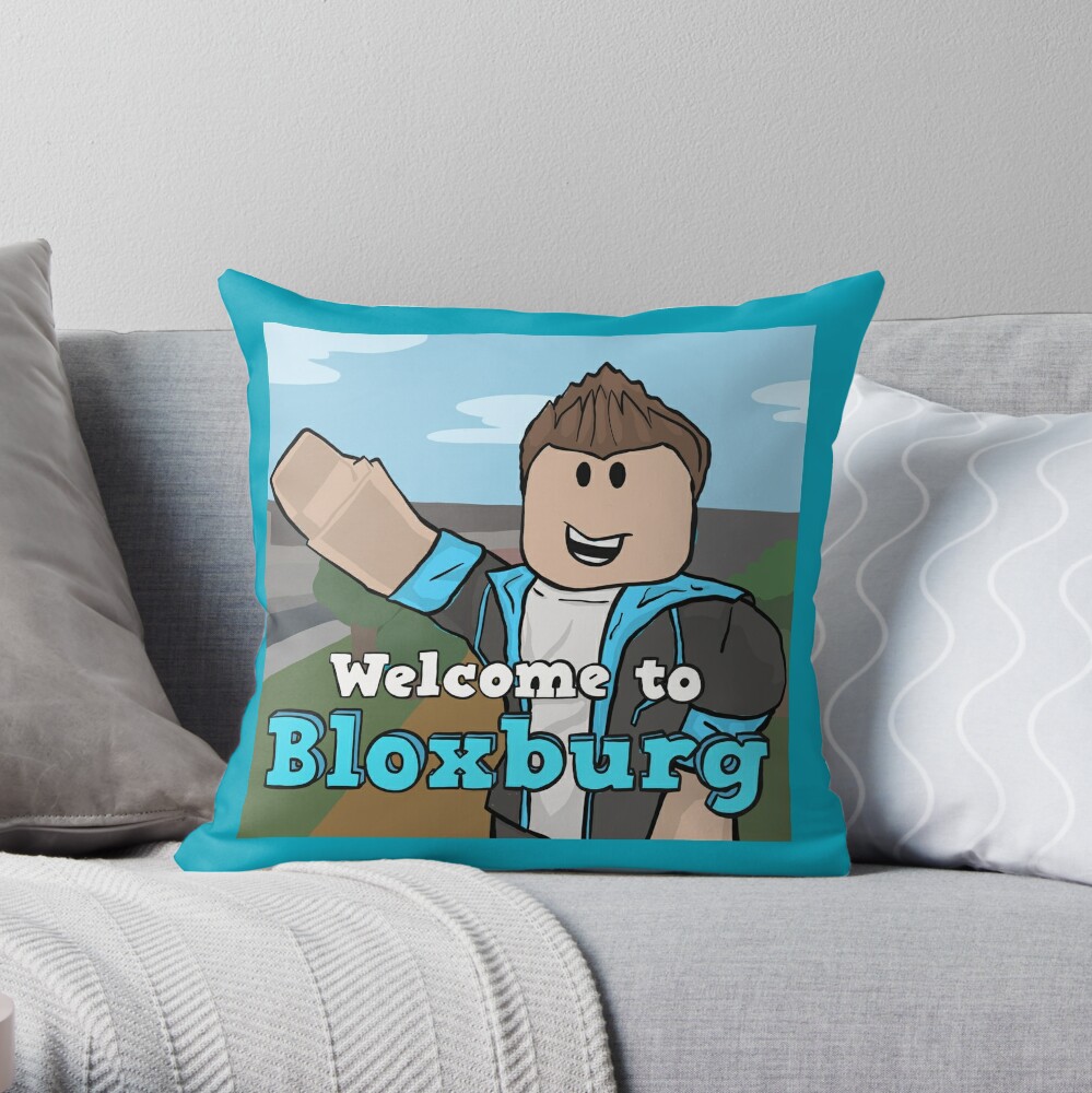 Welcome To Bloxburg Fan Art Throw Pillow By Pickledjo Redbubble - welcome to bloxburg roblox floor pillow by overflowhidden