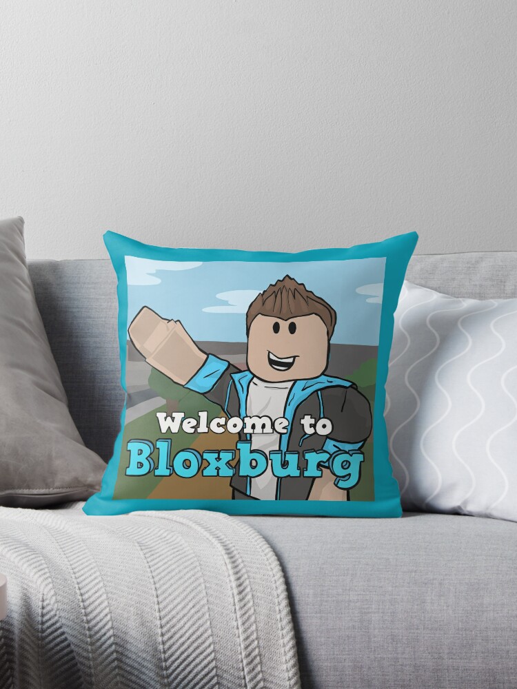 Welcome To Bloxburg Fan Art Throw Pillow By Pickledjo Redbubble