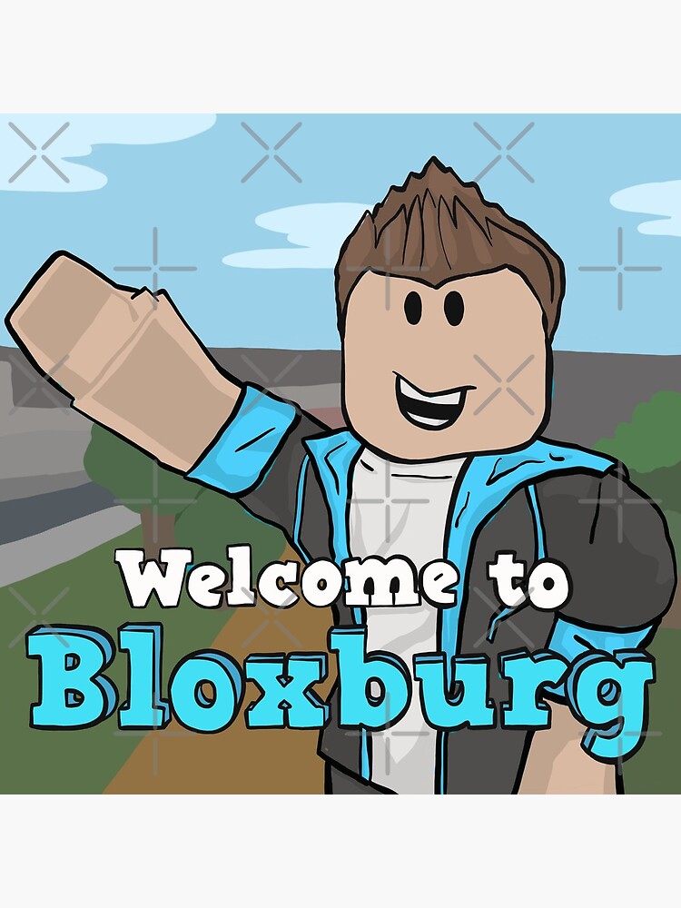 Welcome To Bloxburg Fan Art Greeting Card By Pickledjo Redbubble