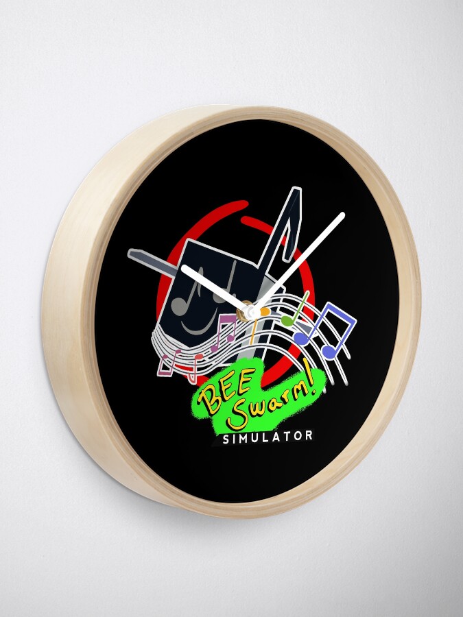 Music Bee Bee Swarm Simulator Clock By Pickledjo Redbubble - roblox bee swarm simulator music