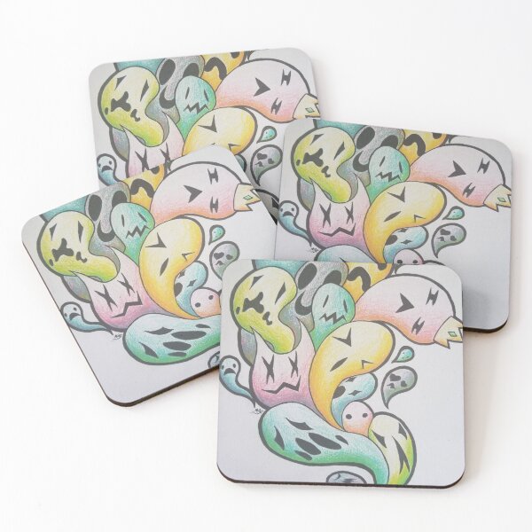 Item preview, CMYK Ghosts designed and sold by Spookibun.