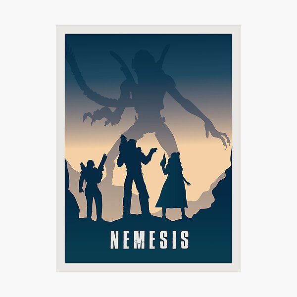Nemesis Board Game- Minimalist Travel Poster Style - Gaming Art Photographic Print
