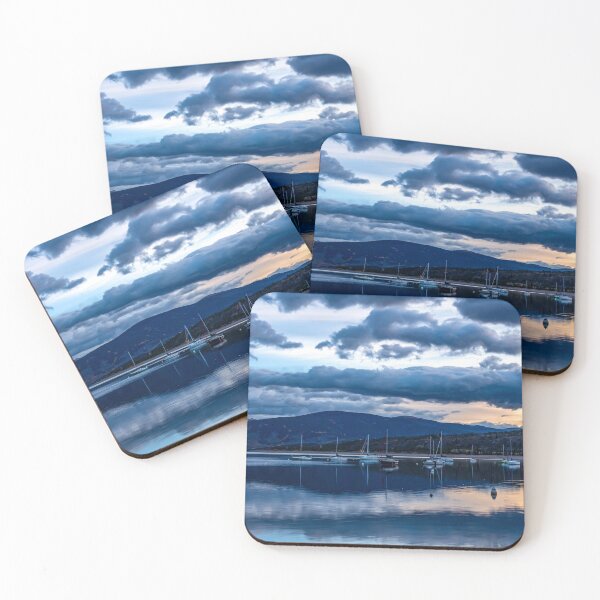 Item preview, Sailboat Dusk // Moody Calm Blue Waters on the Lake Before the Night designed and sold by catbyrdcolorado.