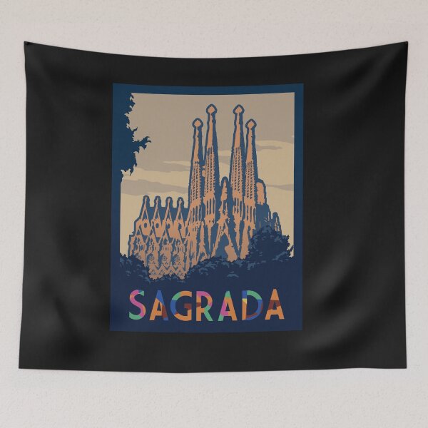 Item preview, Sagrada Board Game- Minimalist Travel Poster Style - Gaming Art designed and sold by MeepleDesign.