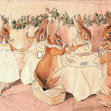 Lámina fotográfica for Sale con la obra «Fiesta del té del conejo - Beatrix  Potter» de forgottenbeauty