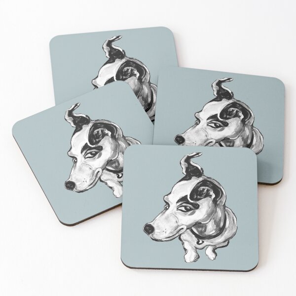Item preview, Jumpin Jack Russell ~ Black and white designed and sold by Jane Oriel.