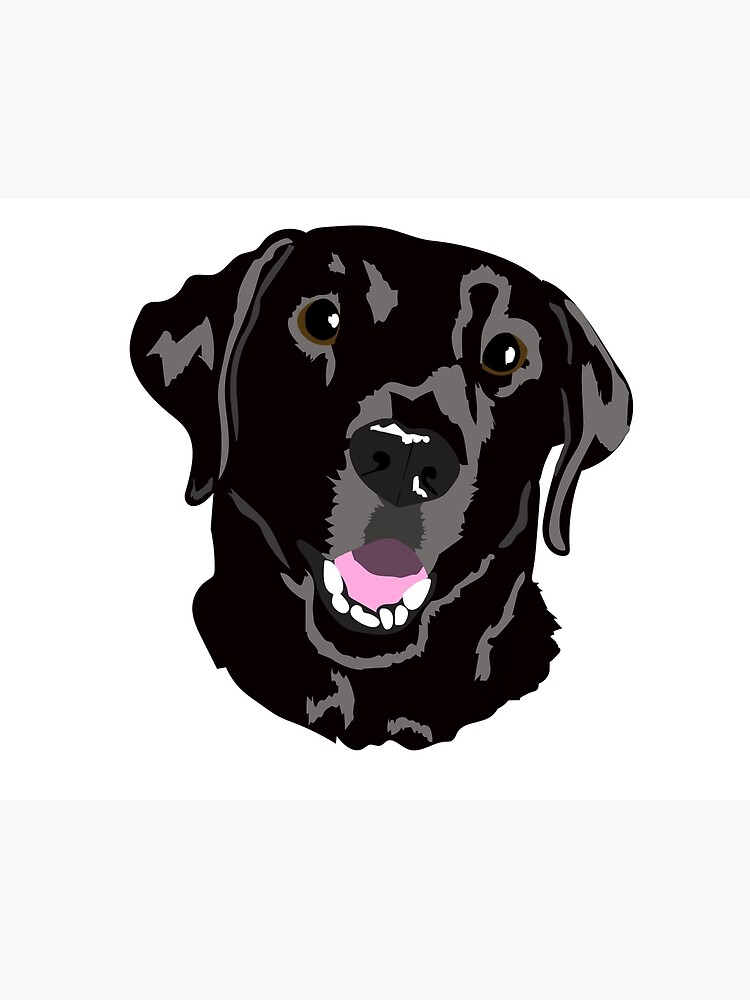 "Black Lab illustration" Photographic Print for Sale by laurenlabadini Redbubble