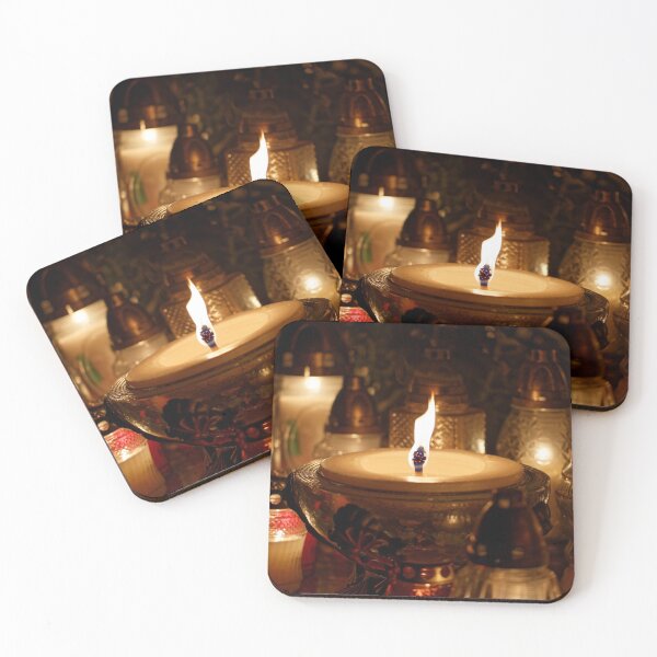 Item preview, Candles Burning At a Cemetery  designed and sold by Claraveritas.