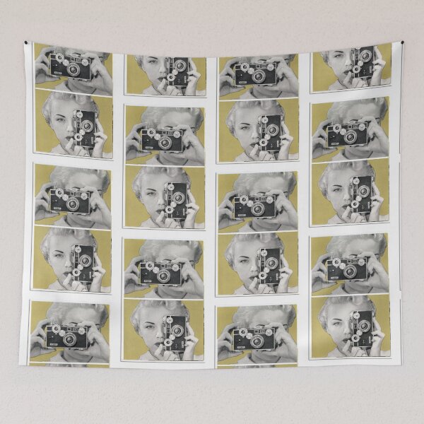 Item preview, Woman with Retro Argus Camera - Vintage Graphic designed and sold by Retro Art Factory.