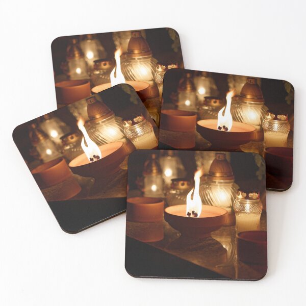 Item preview, Candle Burning At a Cemetery  designed and sold by Claraveritas.