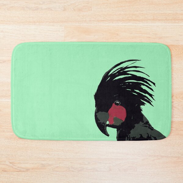 Item preview, Palm Cockatoo (Probosciger aterrimus) on mint designed and sold by ChrissyWild.