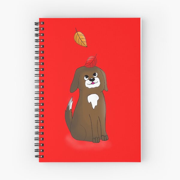 Item preview, Dog with Falling Leaves designed and sold by alisadesigns.