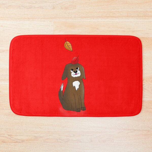 Item preview, Dog with Falling Leaves designed and sold by alisadesigns.