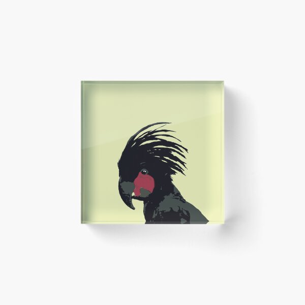 Item preview, Palm Cockatoo (Probosciger aterrimus) on lemon designed and sold by ChrissyWild.