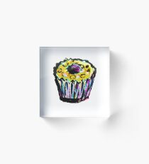 Cupcake Acrylic Block