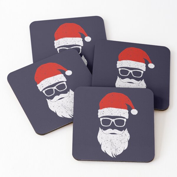 Item preview, Hipster Christmas Santa Claus BartHumor designed and sold by RAWWR.