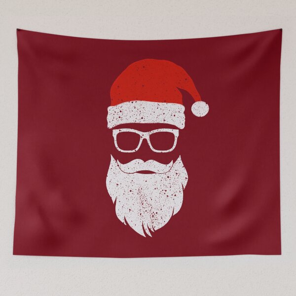 Item preview, Hipster Christmas Santa Claus BartHumor designed and sold by RAWWR.