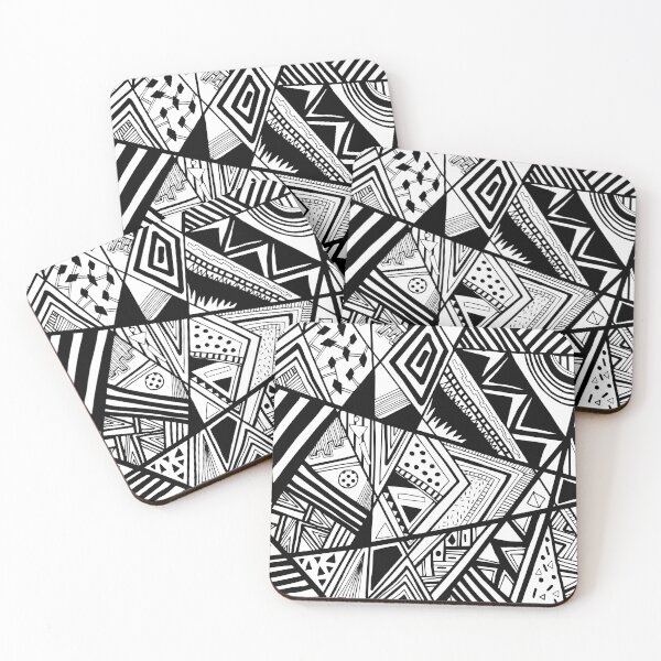 Item preview, black and white doodle designed and sold by Pointit.