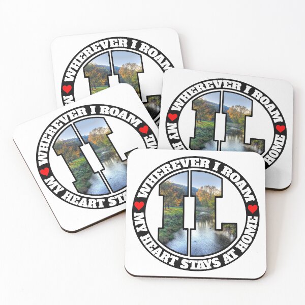 Item preview, Heart Stays Home - Illinois designed and sold by DonDota.