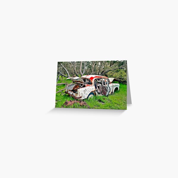 Rusted Wreck II Greeting Card