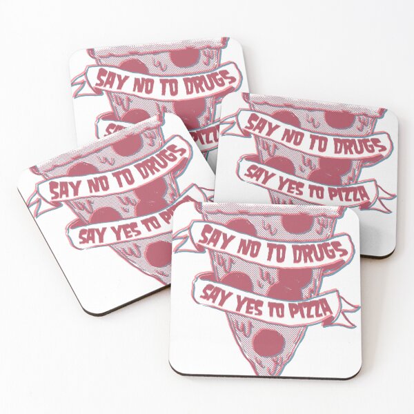 Item preview, say no to drugs say yes to pizza designed and sold by remerasnerdas.