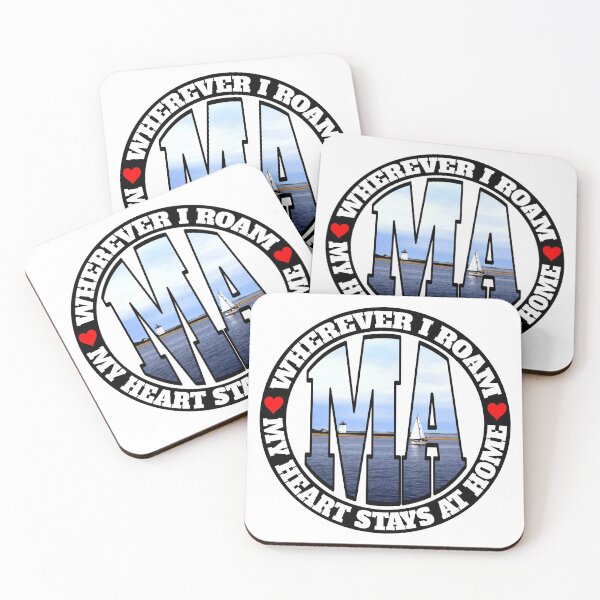 Item preview, Heart Stays Home - Massachusetts designed and sold by DonDota.
