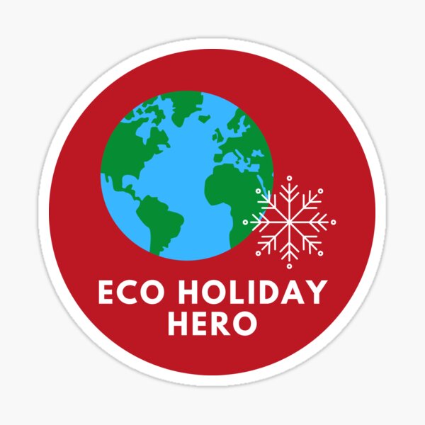 Eco Holiday Badge Sticker Sticker