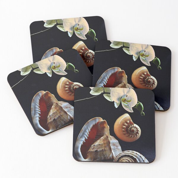 Item preview, Orchid with three seashells designed and sold by andreisky.