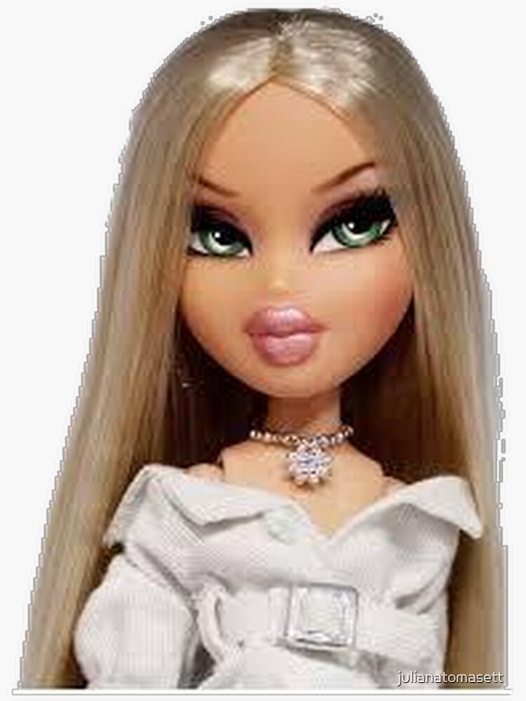 Bratz doll with brown cheap hair and green eyes