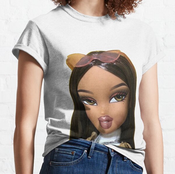 Bratz Camiseta de muñecas originales para mujer, Yasmin, Cloe, Jade y  Sasha, vintage de los años 90