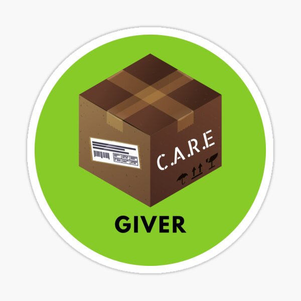 Care Package Giver Badge Sticker Sticker