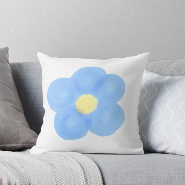 Item preview, Blue blossoms botanical cute print designed and sold by Lilpinkdinoshop.