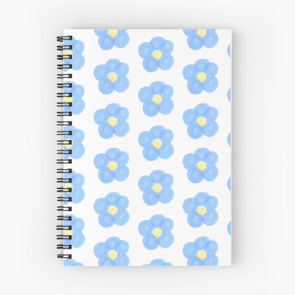 Item preview, Blue blossoms botanical cute print designed and sold by Lilpinkdinoshop.